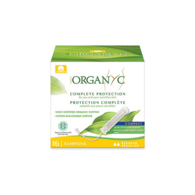 Organyc Compact Regular Tampão Com Aplicador x16