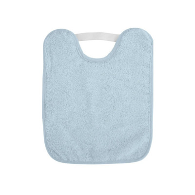 Saro Babete de Felpo Plastificado Com Elástico Azul +6M