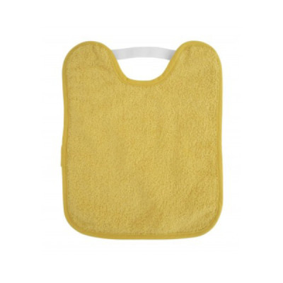 Saro Babete de Felpo Plastificado Com Elástico Mostarda +6M