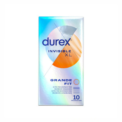 Durex Invisible XL Preservativos x10 | Farmácia d'Arrábida