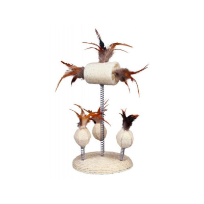 Trixie Lufa e Penas Brinquedo Para Gato 15x30cm