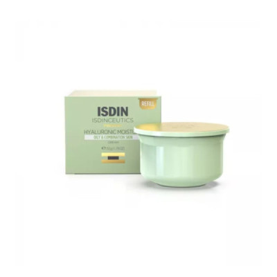 7105866 ISDIN Isdinceutics Hyaluronic Moisture Oily Skin Creme Pele Oleosa Refill 50g
