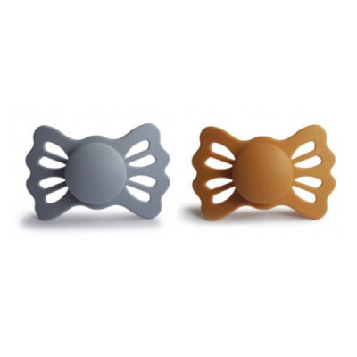 Frigg Lucky Chupetas Silicone Great Gray e Honey Gold 6-18M