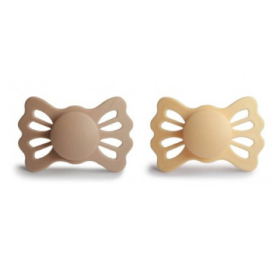 Frigg Lucky Chupetas Silicone Pale Daffodil e Silky Satin 6-18M