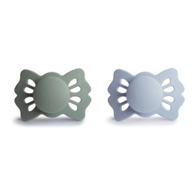 Frigg Lucky Chupetas Silicone Lucky Sage e Silver Gray 6-18M
