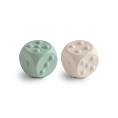 Mushie Brinquedo Dados Cambridge Blue e Shiftinf Toy +10M