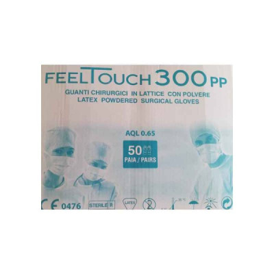 Feeltouch Luvas Cirúrgicas Látex Estéreis com Pó Látex x50 | Farmácia d'Arrábida