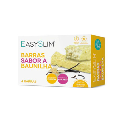 EasySlim Barras Baunilha 4x44g | Farmácia d'Arrábida