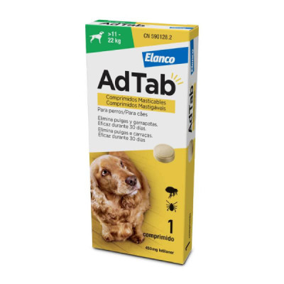 AdTab Comprimido Mastigável para Cães 11-22Kg | Farmácia d'Arrábida