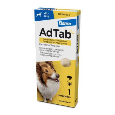 AdTab Comprimido Mastigável para Cães 22-45Kg