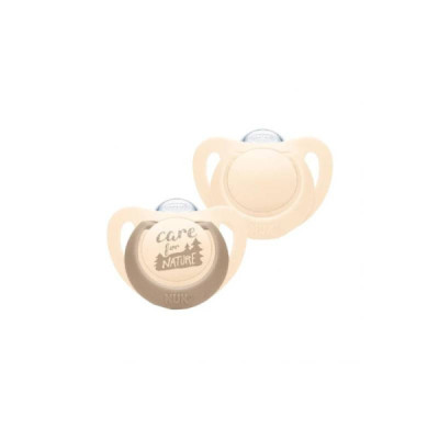Nuk For Nature Chupetas Silicone Bege T1 0-6M