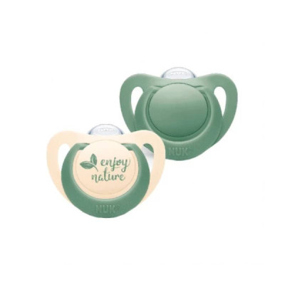 Nuk For Nature Chupetas Silicone Verde T3 18-36M