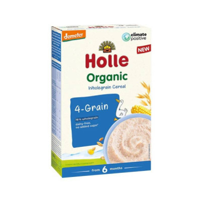 Holle Bio Papa 4 Cereais +6M 250g