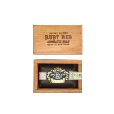 1002085 Castelbel Portus Cale Ruby Red Sabonete Caixa de Madeira 150g