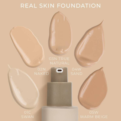 NAM Cosmetics Real Skin Foundation 01 30ml | Farmácia d'Arrábida