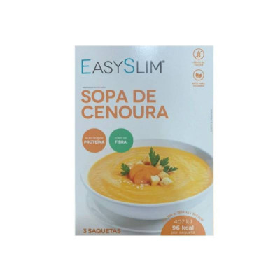 Easyslim Sopa Light de Cenoura Saquetas 3x26,5g | Farmácia d'Arrábida