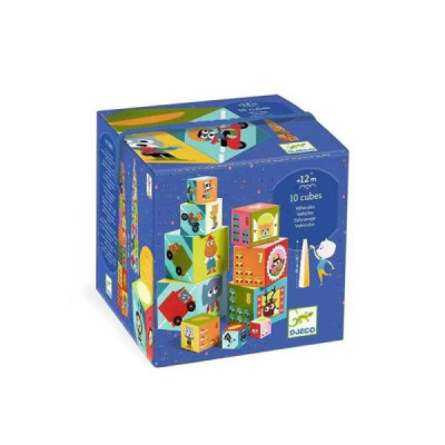 Djeco Jogo Blocos para Empilhar Veículos +12M