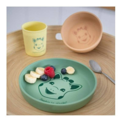 Sophie La Girafe Set Louça Refeição Silicone +6M