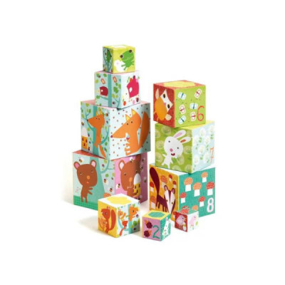 Djeco Jogo Empilhar 10 Blocos da Floresta +12M