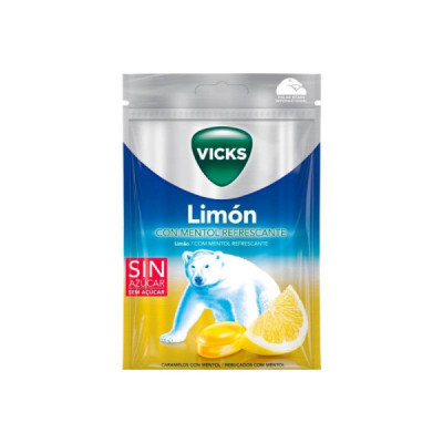 Vicks Limão Rebuçados com Mentol Refrescante 72g | Farmácia d'Arrábida