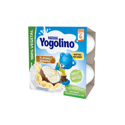 Nestlé Yogolino Puré de Banana com Leite de Coco +6M 4x90g | Farmácia d'Arrábida