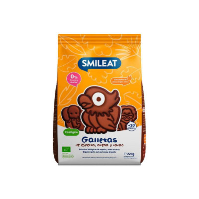 Smileat Bolachas Espelta, Aveia e Cacau Biológico +10M 220g