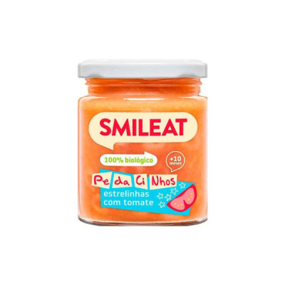 Smileat Boião Pedacinhos de Macarrão com Tomate Biológico +10M 230g