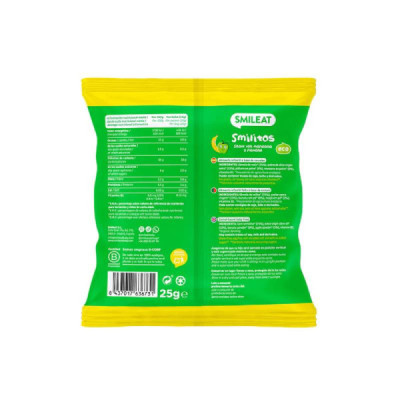 Smileat Smilitos Maçã e Banana Biológico +8M 25g