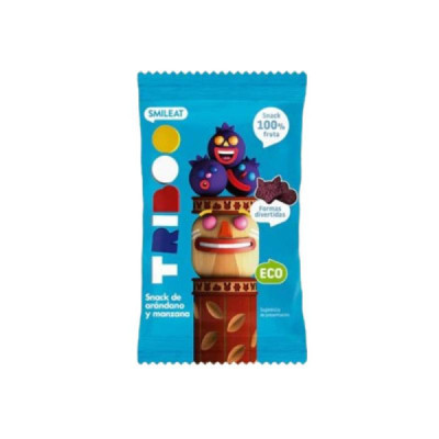 Smileat Triboo Sminolas Maçã e Mirtilos Biológico 25g
