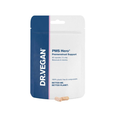 7497271 Dr. Vegan PMS Hero Premenstrual Support 60 Cápsulas