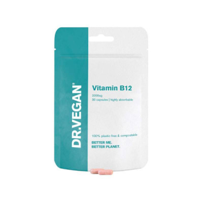 Dr. Vegan Vitamin B12 30 Cápsulas | Farmácia d'Arrábida