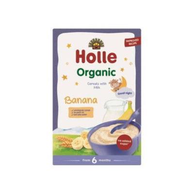 Holle Bio Papa Láctea Banana 250g +6M | Farmácia d'Arrábida
