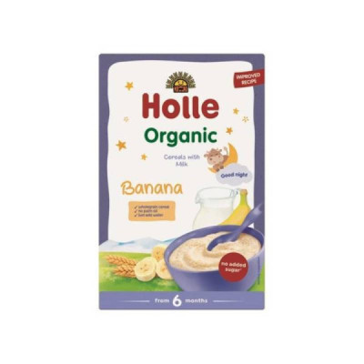 7640230493451 Holle Bio Papa Láctea Banana 250g +6M