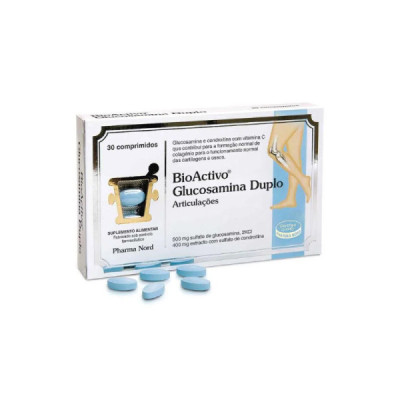 BioActivo Glucosamina Duplo Comprimidos x30 | Farmácia d'Arrábida