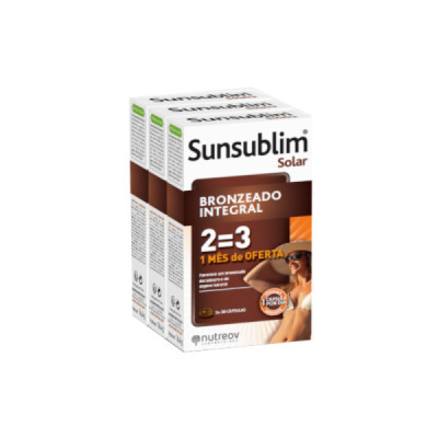 Nutreov Sunsublim Solar Bronzeado Integral Cápsulas Trio