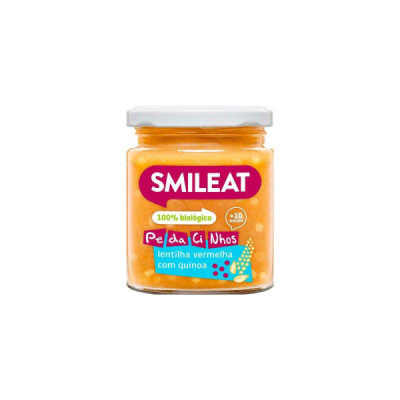 Smileat Bio Boião Pedacinhos de Lentilha Vermelha com Quinoa +10M 230g