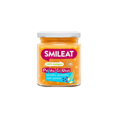 Smileat Bio Boião Pedacinhos de Lentilha Vermelha com Quinoa +10M 230g