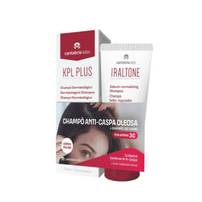 KPL Plus Champô Anticaspa + Iraltone Champô Seboregulador  | Farmácia d'Arrábida