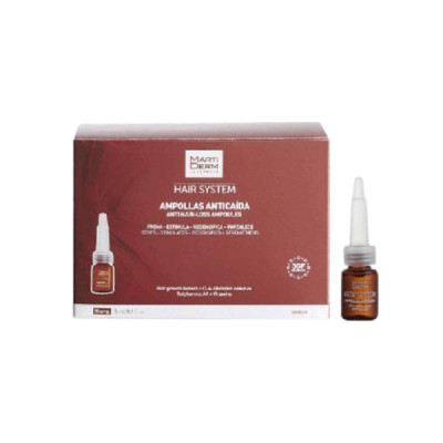 Martiderm Hair System Ampolas Antiqueda x28