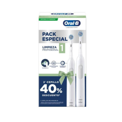 Oral-B Pack Especial PRO 1 Escova Elétrica Desc 40% 2ªUnidade | Farmácia d'Arrábida