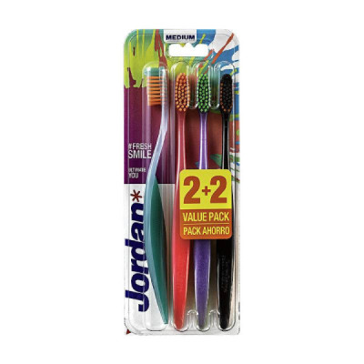 Jordan UltimateYou Medium Escovas de Dentes Pack x4