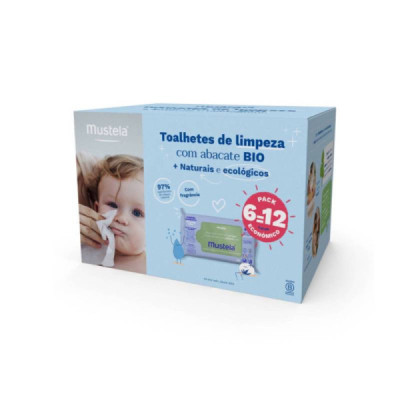 Mustela Bebé Toalhetes de Limpeza Perfumados Pack 12x60Uni | Farmácia d'Arrábida