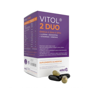 Vitol 2 Duo 30 Cápsulas + 30 Comprimidos | Farmácia d'Arrábida