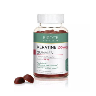 Biocyte Keratine 100mg Gomas x60 | Farmácia d'Arrábida