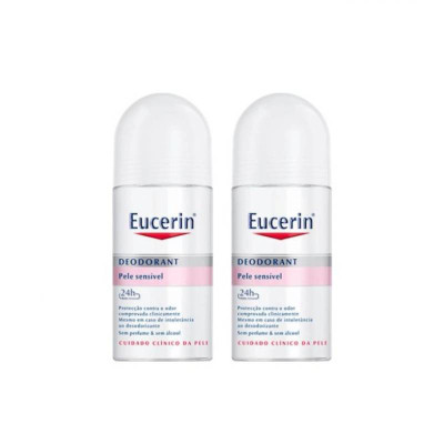 Eucerin Desodorizante Roll-On Pele Sensível 24h Duo -50% 2ªUnidade | Farmácia d'Arrábida