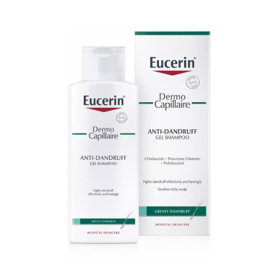 6900183 Eucerin DermoCapillaire Gel Champô Anticaspa Oleosa 250ml