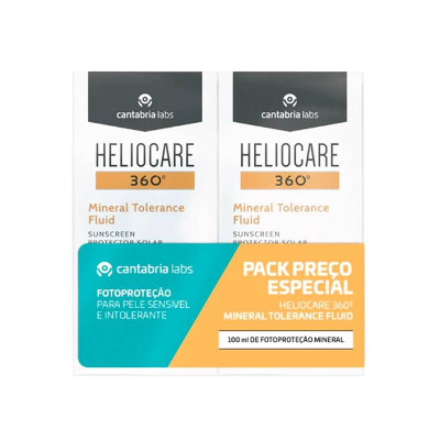 Heliocare 360º Mineral Tolerance Fluid SPF50 Pack Preço Especial | Farmácia d'Arrábida