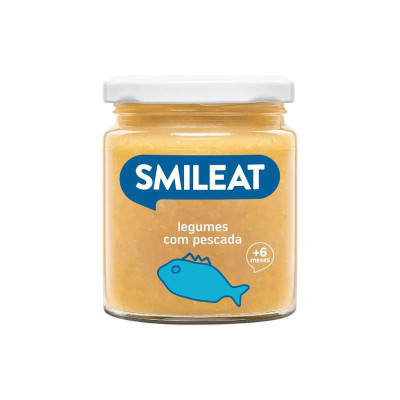 8437014583175 Smileat Boião de Legumes com Pescada +6M 230g