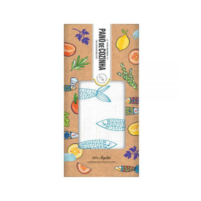 0190577191949 Castelbel Sardinha Pano de Cozinha 50x50cm