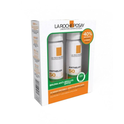 7314344 La Roche-Posay Anthelios Bruma Anti-brilhos SPF50 Duo -40% Desc 2ªUnidade